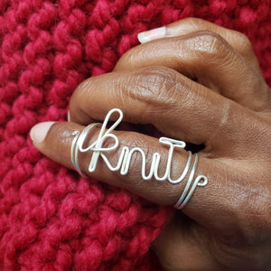 "Knit" Ring