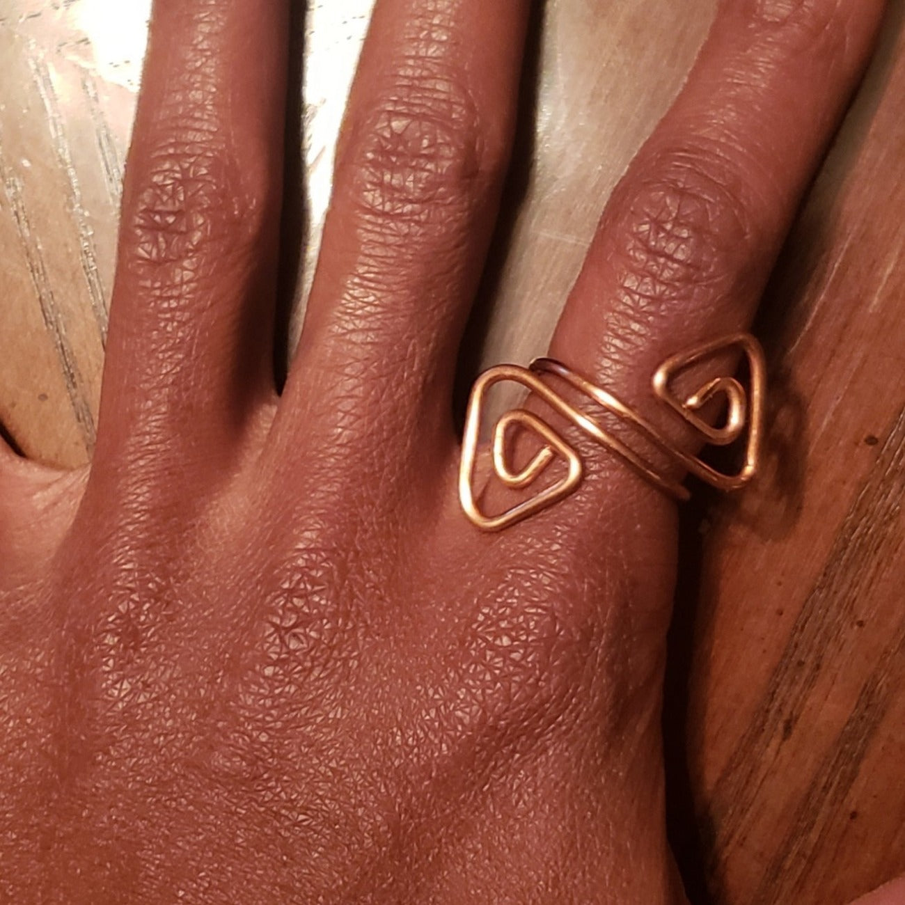 Adjustable Copper Tri-ral Ring
